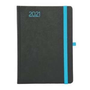 TOPTIMER 2021 Planificator săptămânal A5 "Nero" Negru-albastru - TOPTIMER