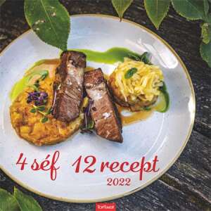 TOPTIMER Wandkalender mit einem Foto von einem leckeren Essen mit Fleisch, Kartoffeln und Soße, zeigt den Kalender 2022 - TOPTIMER