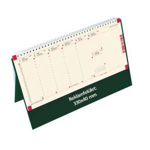 Calendar de birou TOPTIMER, săptămânal, negru, cu blocnotes - TOPTIMER