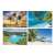 Calendar TOPTIMER Beach, colaj de 4 scene diferite de plajă