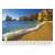 TOPTIMER Beach 2023 wall calendar, September page, tropical beach with cliffs and waves