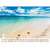 TOPTIMER Beach 2023 wall calendar, January page, tropical beach with starfish