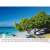 TOPTIMER Beach 2023 wall calendar, March page, tropical beach with a boat