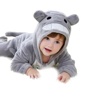 Baby Premium Plush Plush Plush Pigurumi Jumpsuit - Totoro #grey-white 31589676 Salopete / Pijamale Kigurumi