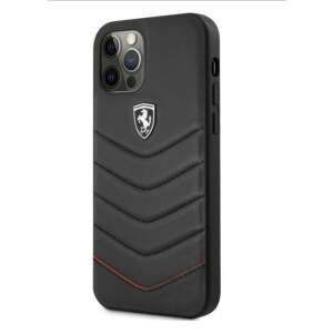 Ferrari schwarze gesteppte iPhone 12 Pro Max Schutzhülle - Ferrari Handyhüllen