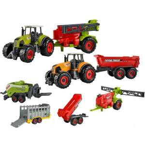 6 részes játék traktor farm szett 33774199 Munkagép gyerekeknek - Utánfutó