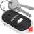 Key Finder keychain with LED light and whistle, red light