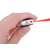Key Finder keychain with LED light and whistle, red laser