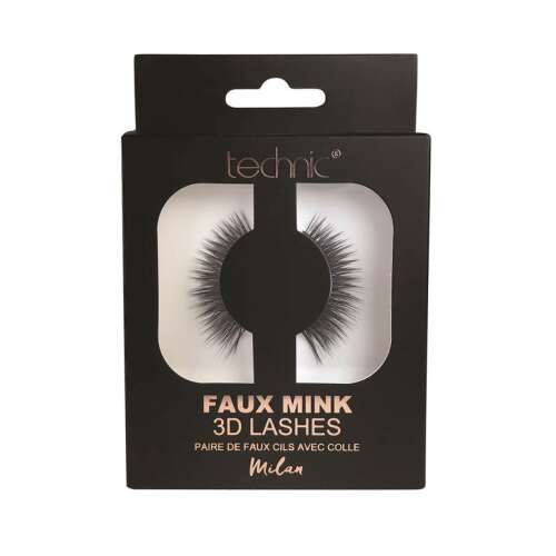 3D umelé mihalnice Technic Faux Mink Lashes Milan, lepidlo v cene