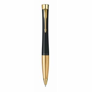 Parker Urban Twist Kugelschreiber - Schwarz und Gold mit Parker Pfeilclip - Stifte & Bleistifte