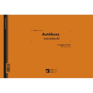 Pátria - Autóbusz Menetlevél - A4 - 50 db