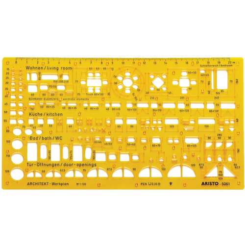 Aristo Építész Sablon – 1:100