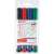 Edding 360 Whiteboard-Marker-Set, 4 Farben, Schwarz, Rot, Blau, Grün, 1,5-3 mm runde Spitze