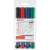 Edding 360 Whiteboard-Marker-Set, 4 Farben, Schwarz, Rot, Blau, Grün, 1,5-3 mm runde Spitze