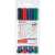 Edding 360 Whiteboard-Marker-Set, 4 Farben, Schwarz, Rot, Blau, Grün, 1,5-3 mm runde Spitze