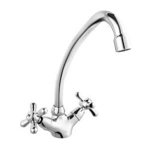 Retro Álló Mosogató Csaptelep Króm W-3, kétkaros