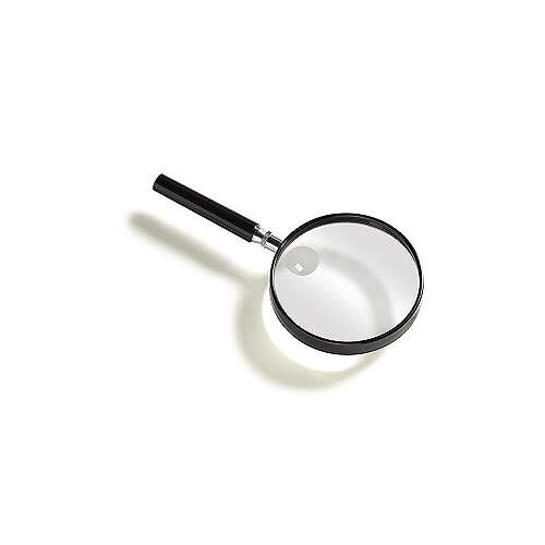90mm magnifying glass with 2x and 4x magnification