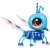 Build a Bot Scatter Ant robot játék, kék hangya szárnyakkal, 3/4-es nézet