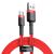 Baseus Cafule 2m USB-A to USB-C Cable - Red Braided Design with Organizer