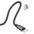 Baseus Yiven Lightning kábel, fekete, 1,2m, 2A
