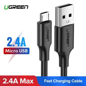 USB-Mikro USB kábel UGREEN QC 3.0 2.4A 0.25m (fekete) 65892780 