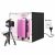 Puluz 80cm LED Photo Light Box în uz cu cameră și valiză