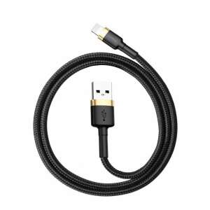 Baseus Cafule USB to Lightning cable, black braided cord - Cable