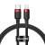Baseus Cafule USB-C to Lightning cable, black and red, 1 meter long