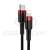 Baseus Cafule USB-C to Lightning cable, black and red, 1 meter long