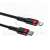 Baseus Cafule USB-C to Lightning cable, black and red, 1 meter long