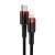 Baseus Cafule USB-C to Lightning cable, black and red, 1 meter long