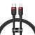 Baseus Cafule USB-C to Lightning cable, black and red, 1 meter long
