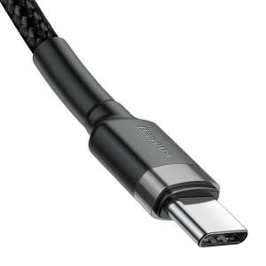 Conector cablu Baseus Cafule USB-C la USB-C, prim-plan - Cabluri USB