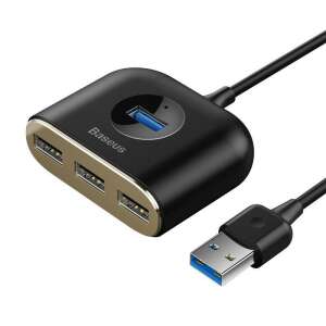 Baseus Square Round 4-in-1 USB 3.0 Hub with 1 USB 3.0 and 3 USB 2.0 ports - Baseus USB Hub