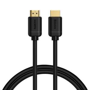 Kabel HDMI 2.0 Baseus, 4K 60Hz, 3D, HDR, 18Gbps, 1m, czarny - Kabel HDMI