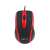 Havit MS753 kabelgebundene Computermaus, schwarz und rot, Draufsicht