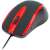 Havit MS753 vezetékes számítógépes egér, fekete és piros, oldalnézet