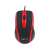 Mouse-ul computer Havit MS753 cu fir, negru și roșu, vedere de sus