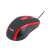 Mouse optic Havit MS753 cu fir, negru și roșu