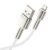 White Baseus Cafule Series USB to Lightning charging and data cable