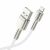 White Baseus Cafule Series USB to Lightning charging and data cable
