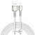 Baseus Cafule sorozat USB-Lightning kábel, fehér, 2m, 2.4A