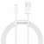 USB-kábel a Lightning Baseus Superior sorozathoz, 2,4A, 1,5 m (fehér) 66122344