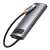 Hub 6w1 Baseus Metal Gleam Series, USB-C na 3x USB 3.0 + HDMI + USB-C PD + Ethernet RJ45 80236009
