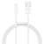 Cablu alimentare si date Baseus, Superior, Fast Charging, USB la Lightning 2.4A 1m, Alb (CALYS-A02) 80323274