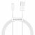 Cablu alimentare si date Baseus, Superior, Fast Charging, USB la Lightning 2.4A 1m, Alb (CALYS-A02) 80323274