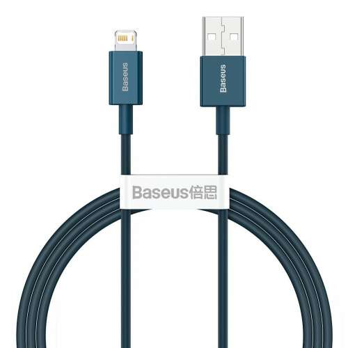 Baseus Superior sorozatú Lightning kábel, kék, 1 méter, 2,4A - Lightning kábel