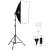 Puluze studio kit with softbox, stand, and LED bulb