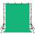 Puluz Photo Studio Background Support Set PKT5204 green backdrop, 2x2m mount, 1.6x2m backdrop, tripod stands, cross bars, clips, and securing clips