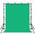 Puluz Photo Studio Background Support Set PKT5204 green backdrop, 2x2m mount, 1.6x2m backdrop, tripod stands, cross bars, clips, and securing clips